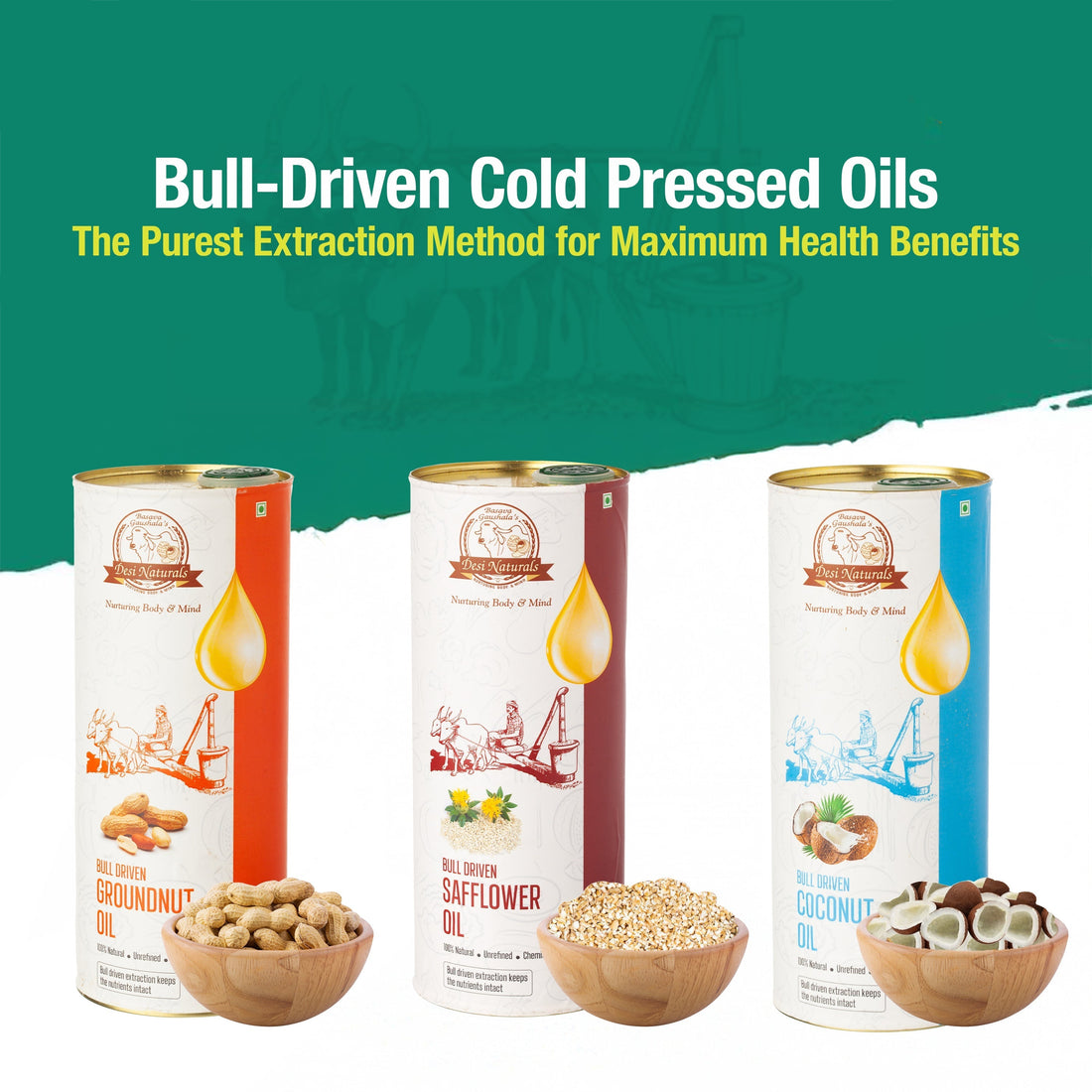 Bull-Driven Cold Pressed Oils: The Purest Extraction Method for Maximum Benefits